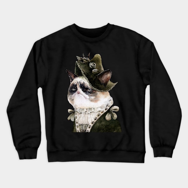 Gertrude the Ragdoll Crewneck Sweatshirt by theartofbroderickwong